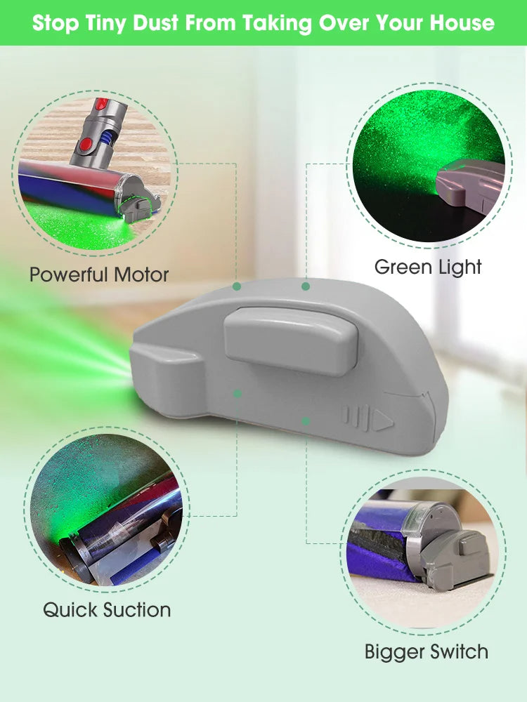 Vacuum Cleaner Green Light Laser Attachment